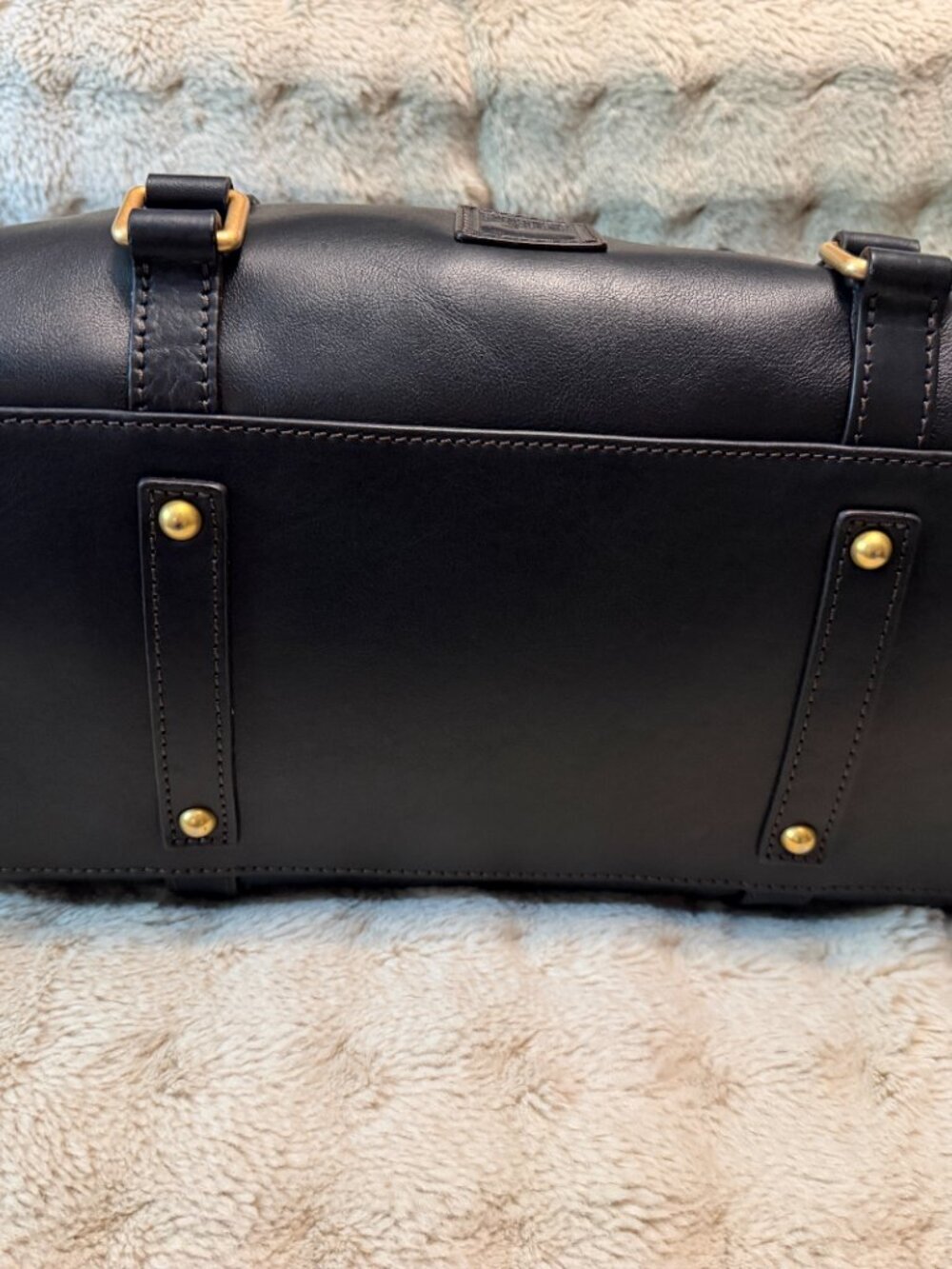 NWOT Dooney & Bourke Large Florentine Satchel Black with Chains - Picture 6 of 7